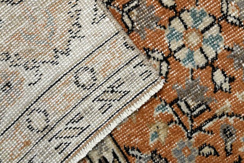 3x11 ft, Orange Turkish Vintage Runner 