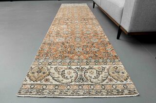 3x11 ft, Orange Turkish Vintage Runner - Thumbnail