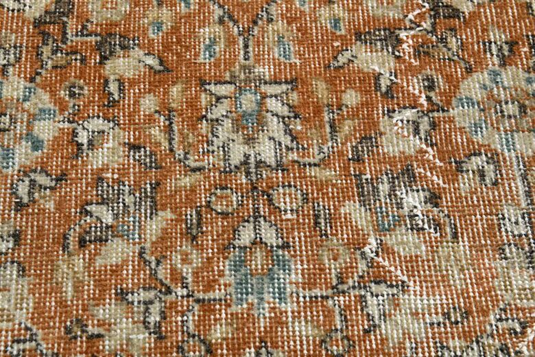 3x11 ft, Orange Turkish Vintage Runner 