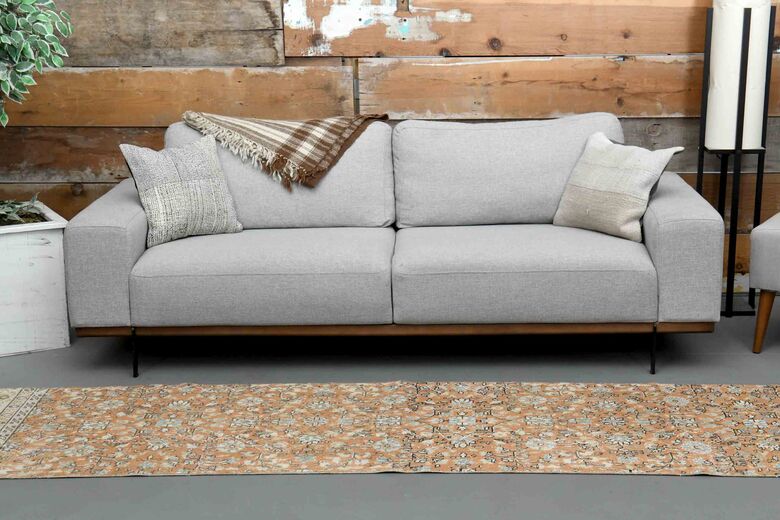 3x11 ft, Orange Turkish Vintage Runner 