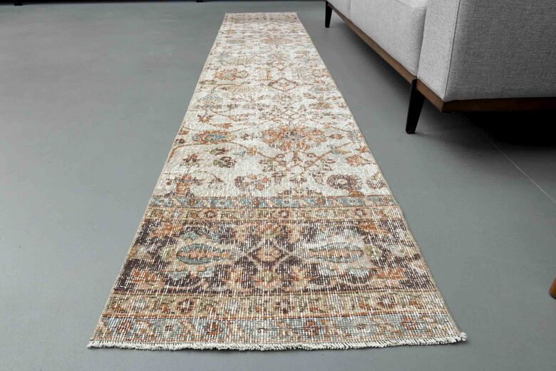 2x11, Unique Floral Vintage Anatolian Runner