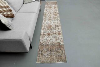 2x11, Unique Floral Vintage Anatolian Runner - Thumbnail