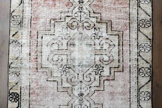 3x10, Faded Red Vintage Anatolian Runner - Thumbnail