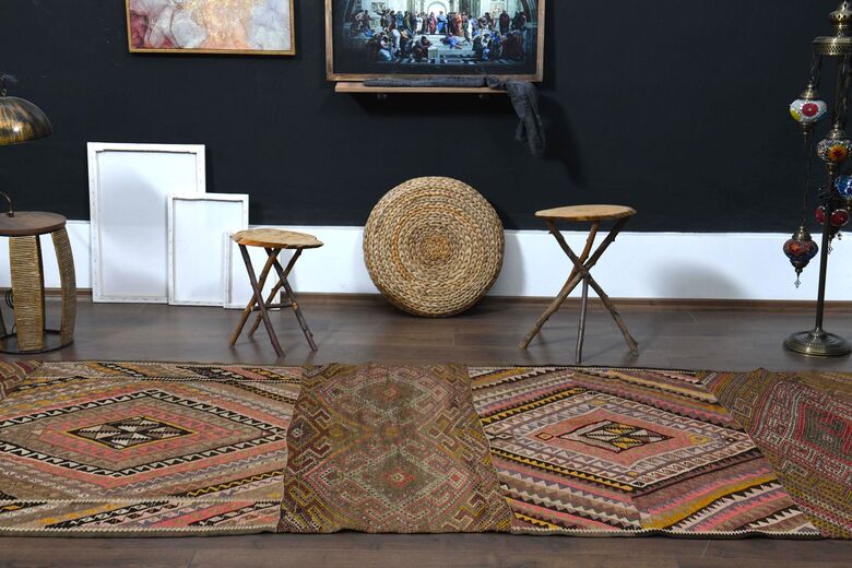 5x13, Minimalist Vintage Kilim Runner