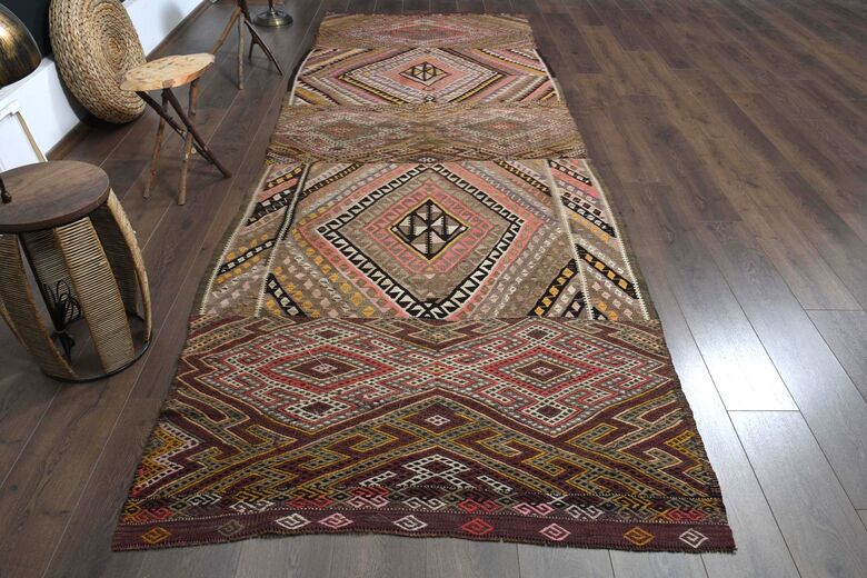 5x13, Minimalist Vintage Kilim Runner