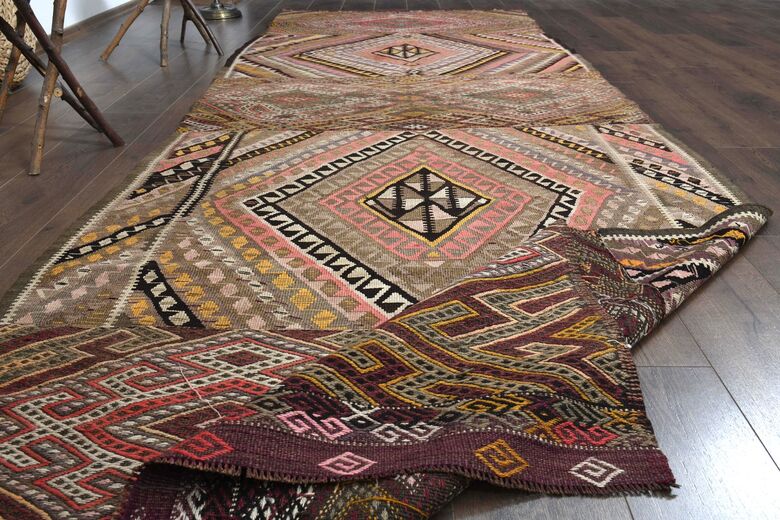 5x13, Minimalist Vintage Kilim Runner