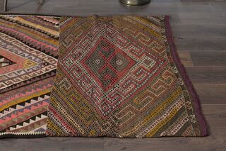 5x13, Minimalist Vintage Kilim Runner - Thumbnail
