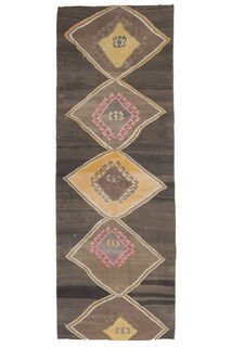 3x8, Flatweave Vintage Kilim Runner - Thumbnail
