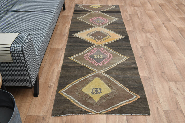 3x8, Flatweave Vintage Kilim Runner