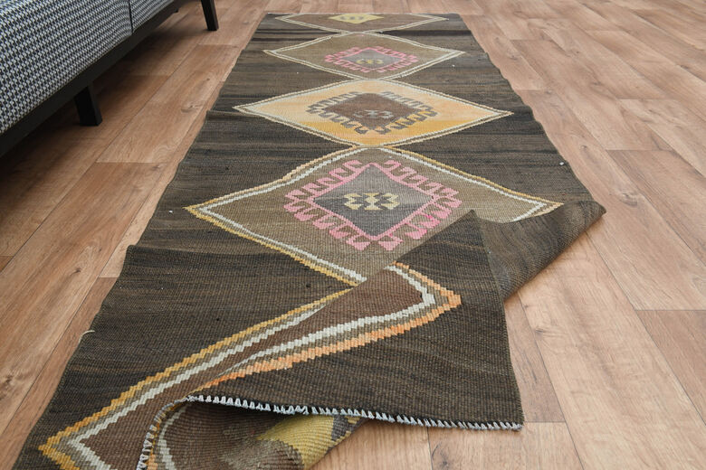 3x8, Flatweave Vintage Kilim Runner