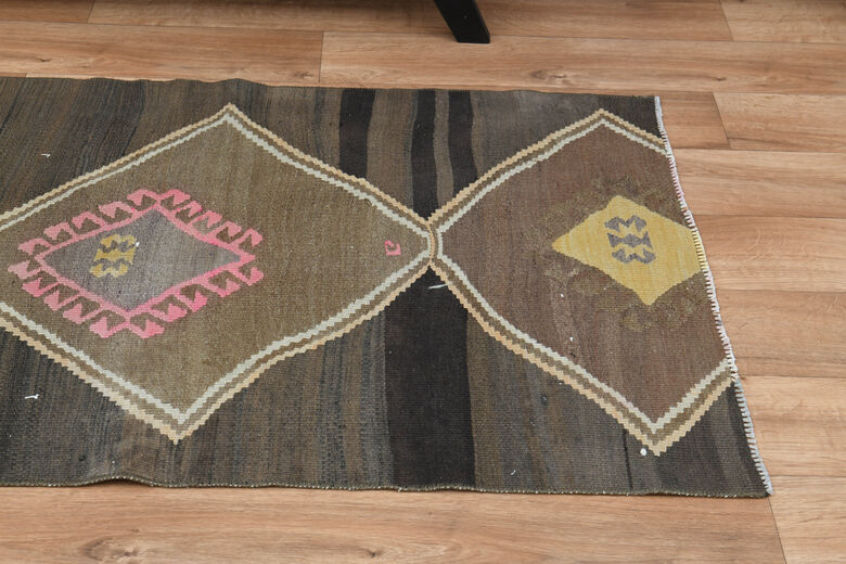 3x8, Flatweave Vintage Kilim Runner