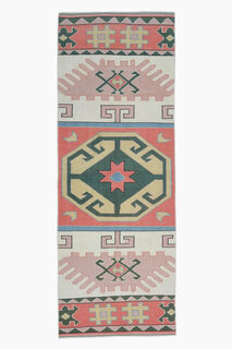 3x8, Handmade Oushak Vintage Runner - Thumbnail
