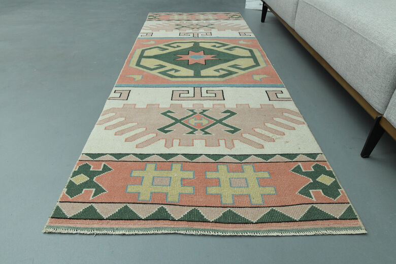 3x8, Handmade Oushak Vintage Runner