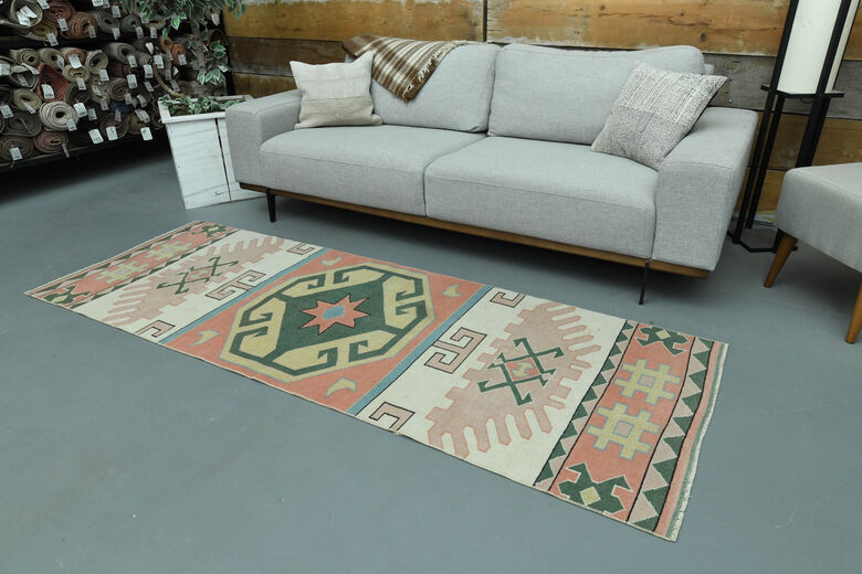3x8, Handmade Oushak Vintage Runner
