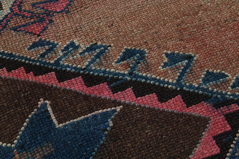 7x14, Geometric Oushak Wide Vintage Runner