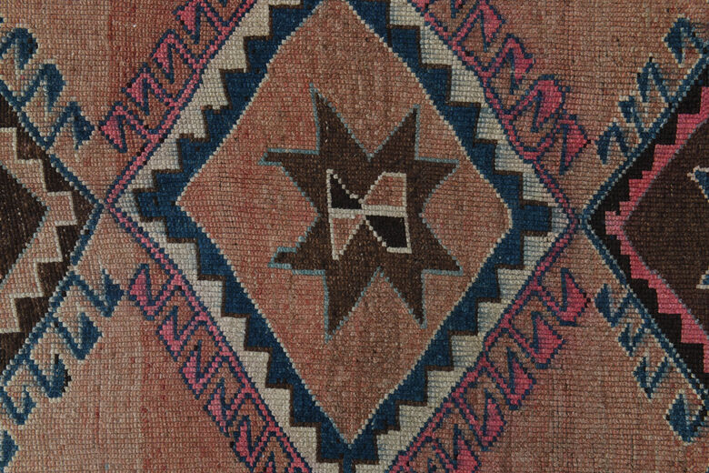 7x14, Geometric Oushak Wide Vintage Runner