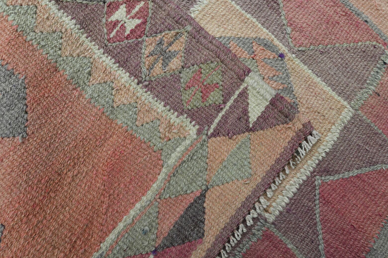3x10, Faded Pink Vintage Anatolian Runner