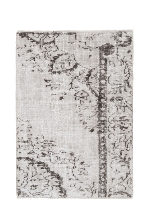 3x4, Brown Details Neutral Vintage Oushak Rug