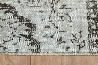 3x4, Brown Details Neutral Vintage Oushak Rug - Thumbnail