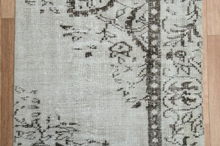 3x4, Brown Details Neutral Vintage Oushak Rug - Thumbnail