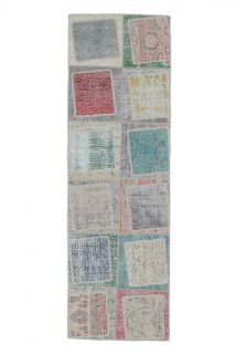 Vintage Runner Patchwork Rug - Thumbnail