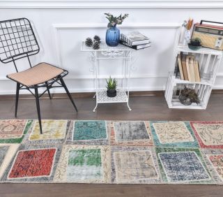 Vintage Runner Patchwork Rug - Thumbnail