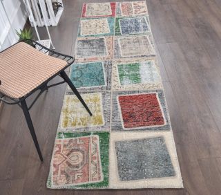 Vintage Runner Patchwork Rug - Thumbnail