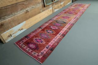 Turkish Vintage Runner Rug - Thumbnail