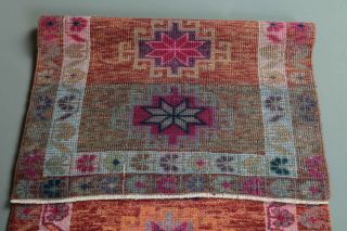 Turkish Vintage Runner Rug - Thumbnail