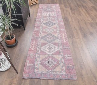 Vintage Powder Purple Runner Rug - Thumbnail