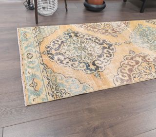 Turkish Vintage Runner Rug - Thumbnail