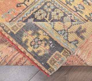 Vintage Runner Orange Rug - Thumbnail