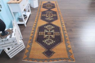 Turkish Vintage Runner Rug - Thumbnail