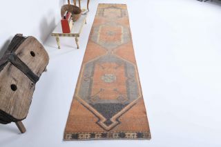 Oushak Vintage Runner Rug - Thumbnail