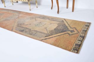 Oushak Vintage Runner Rug - Thumbnail