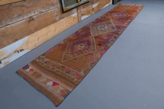 Vintage Hand-Knotted Runner Rug - Thumbnail