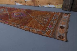 Vintage Hand-Knotted Runner Rug - Thumbnail