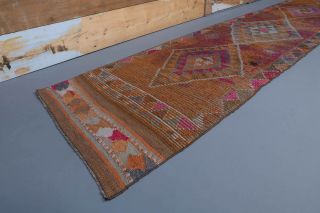 Vintage Hand-Knotted Runner Rug - Thumbnail