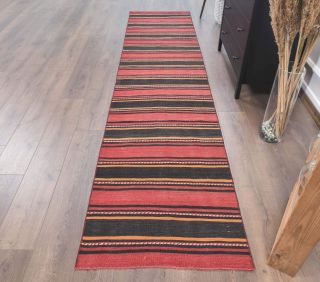 Vintage Kilim Runner Rug - Thumbnail