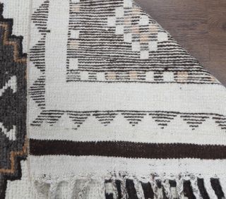 White Vintage Runner Rug - Thumbnail