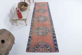 Turkish Vintage Runner Rug - Thumbnail