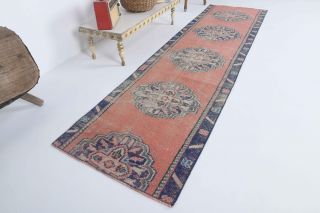 Turkish Vintage Runner Rug - Thumbnail