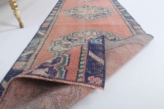 Turkish Vintage Runner Rug - Thumbnail