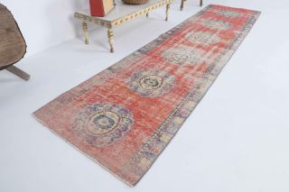 Turkish Vintage Runner Rug - Thumbnail