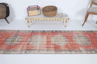 Turkish Vintage Runner Rug - Thumbnail