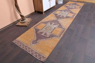 Turkish Vintage Runner Rug - Thumbnail