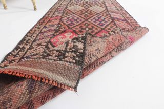 Hand-Knotted Vintage Anatolian Runner Rug - Thumbnail