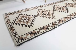 Genuine Turkish Vintage Runner Rug - Thumbnail