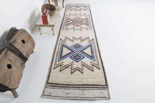 1970's Original Vintage Runner Rug - Thumbnail