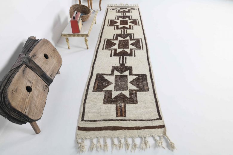 White Vintage Runner Rug